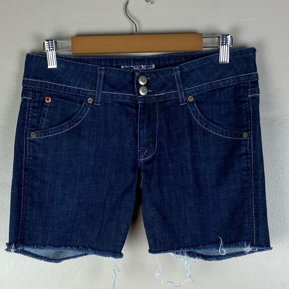 Hudson Jeans Dark Blue Jean Shorts - Picture 1 of 7
